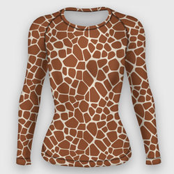 Шкура Жирафа - Giraffe – Женский рашгард 3D с принтом купить