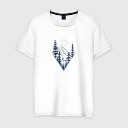 Бег в дикой природе с лисой – Мужская футболка хлопок с принтом купить со скидкой в -20%