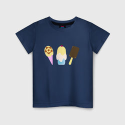 Три десерта  – Детская футболка хлопок с принтом купить со скидкой в -20%