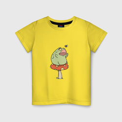 Лягушка на мухоморе – Детская футболка хлопок с принтом купить со скидкой в -20%