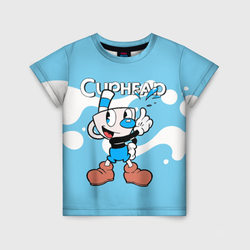 Cuphead синяя чашечка – Детская футболка 3D с принтом купить со скидкой в -33%