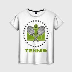 Tennis Теннис – Женская футболка 3D с принтом купить со скидкой в -26%
