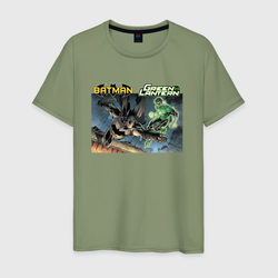 Бэтмен и Зеленый Фонарь - New 52 – Мужская футболка хлопок с принтом купить со скидкой в -20%