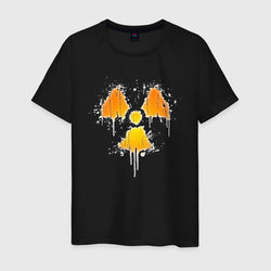 Radioactive symbol  – Мужская футболка хлопок с принтом купить со скидкой в -20%