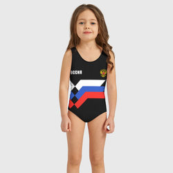Россия триколор линии – Детский купальник 3D с принтом купить