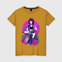 Восходящая рок-звезда – Женская футболка хлопок с принтом купить со скидкой в -20%