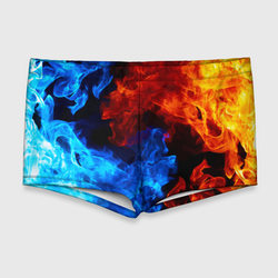 Огонь - Вода Инь - Янь – Мужские купальные плавки 3D с принтом купить со скидкой в -11%