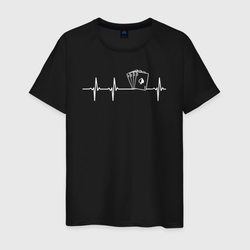 Карты биении сердца – Мужская футболка хлопок с принтом купить со скидкой в -20%
