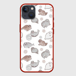 Милые тюлени – Чехол для iPhone 13 с принтом купить