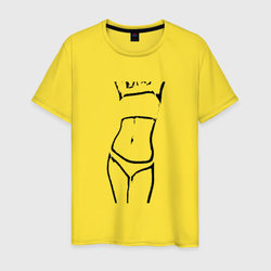 Фитнес для девочек – Мужская футболка хлопок с принтом купить со скидкой в -20%