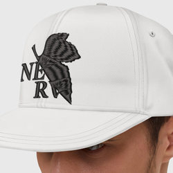 логотип компании NERV – Кепка снепбек с вышивкой с принтом купить
