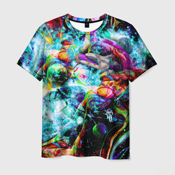 Красочный космос – Мужская футболка 3D с принтом купить со скидкой в -26%