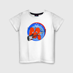 Гитарист из Буквогорода – Детская футболка хлопок с принтом купить со скидкой в -20%