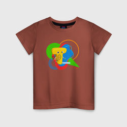 Теннис в Буквогороде – Детская футболка хлопок с принтом купить со скидкой в -20%