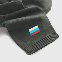 Вышитый Флаг России – Шарф с вышивкой с принтом купить