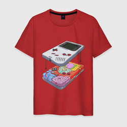 Game boy insides – Мужская футболка хлопок с принтом купить со скидкой в -20%