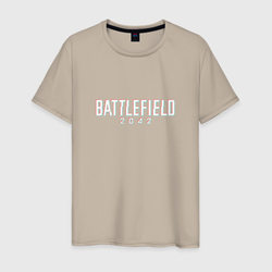 Battlefield 2042 logo glitch – Мужская футболка хлопок с принтом купить со скидкой в -20%