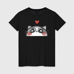 Котя влюбился – Женская футболка хлопок с принтом купить со скидкой в -20%
