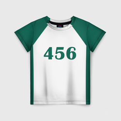 Как в Игре в Кальмара. Футболка 456 игрока – Детская футболка 3D с принтом купить со скидкой в -33%