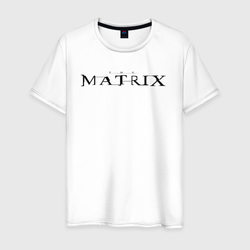 The matrix логотип – Мужская футболка хлопок с принтом купить со скидкой в -20%