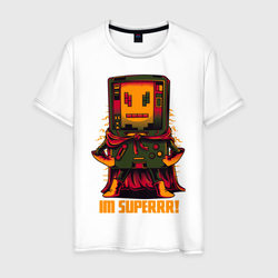Геймбой супергерой – Мужская футболка хлопок с принтом купить со скидкой в -20%