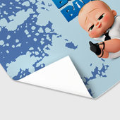 Бумага с принтом Boss Baby Босс Молокосос для любого человека, вид спереди №3. Цвет основы: белый