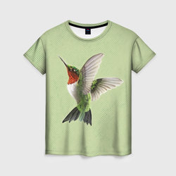 Одинокая колибри – Женская футболка 3D с принтом купить со скидкой в -26%