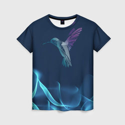 Колибри в полете – Женская футболка 3D с принтом купить со скидкой в -26%