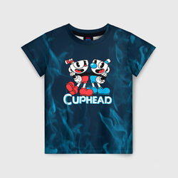 Cuphead синий огонь – Детская футболка 3D с принтом купить со скидкой в -33%