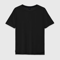 Черная 3 – Мужская футболка хлопок Oversize с принтом купить со скидкой в -16%