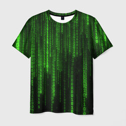 Двоичный код зеленый – Мужская футболка 3D с принтом купить со скидкой в -26%