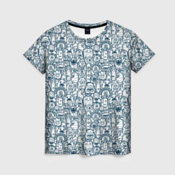Монстрики с антенками – Женская футболка 3D с принтом купить со скидкой в -26%