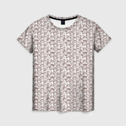 Лица в квадрате – Женская футболка 3D с принтом купить со скидкой в -26%