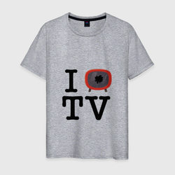Ненавижу ТВ – Мужская футболка хлопок с принтом купить со скидкой в -20%