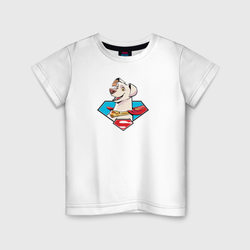 Пес Супермена Крипто DC Лига Суперпитомцы – Детская футболка хлопок с принтом купить со скидкой в -20%