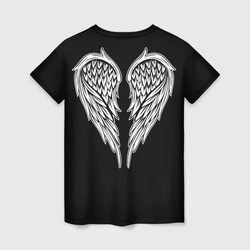 Крылья ангела - рисунок – Женская футболка 3D с принтом купить со скидкой в -26%
