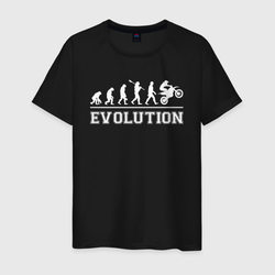 Мото-эволюция – Мужская футболка хлопок с принтом купить со скидкой в -20%