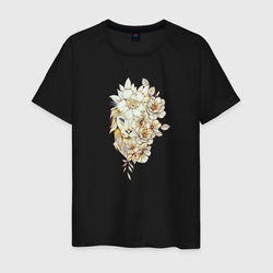 Неоновый лев в неоновых цветах – Мужская футболка хлопок с принтом купить со скидкой в -20%