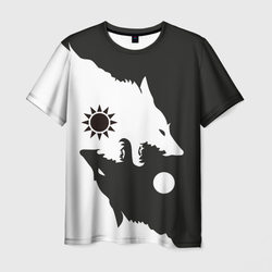 Волки инь и ян – Мужская футболка 3D с принтом купить со скидкой в -31%