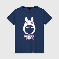 Glitch Tototro – Женская футболка хлопок с принтом купить со скидкой в -20%