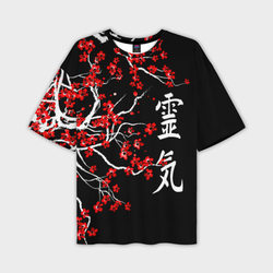 Сакура в цвету – Мужская футболка oversize 3D с принтом купить со скидкой в -50%