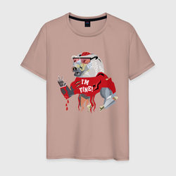 I'm fine - halloween - bear - zombie – Мужская футболка хлопок с принтом купить со скидкой в -20%