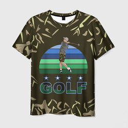 Игрок в гольф замахивается – Мужская футболка 3D с принтом купить со скидкой в -26%