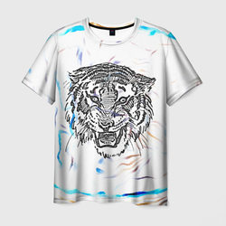 Тигр – Мужская футболка 3D с принтом купить со скидкой в -23%