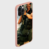 Чехол для iPhone 12 Pro Max с принтом Базука Арнольда мем для любого человека, вид спереди №3. Цвет основы: светло-розовый
