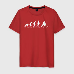Эволюция в хоккей – Мужская футболка хлопок с принтом купить со скидкой в -20%