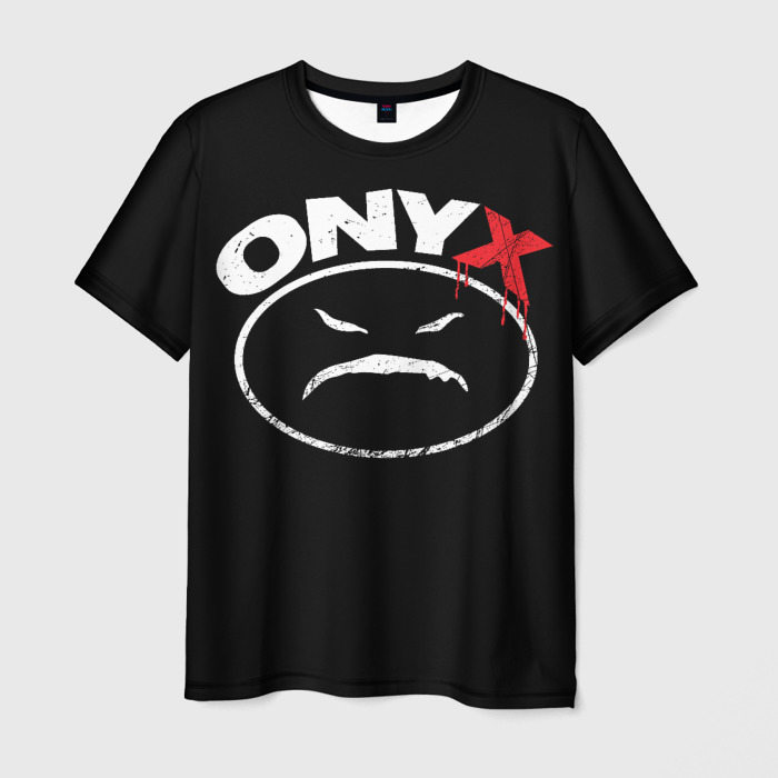 Мужская футболка с принтом Onyx — wakedafucup, вид спереди №1
