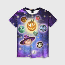Космический хэллоуин – Женская футболка 3D с принтом купить со скидкой в -23%