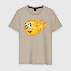 Эмодзи - ок – Мужская футболка хлопок с принтом купить со скидкой в -20%