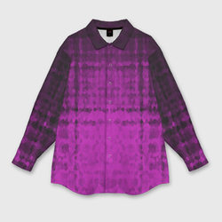 Абстрактный мозаичный темный бордовый узор – Мужская рубашка oversize 3D с принтом купить